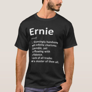 Camiseta Definición de Ernie Nombre Personalizado Cumpleaño
