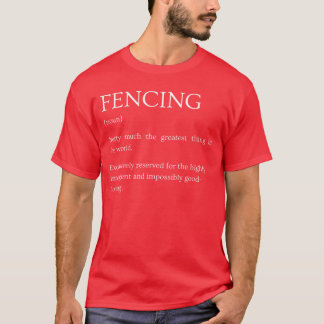 Camiseta Definición de esgrima divertida y sarcástica Expli