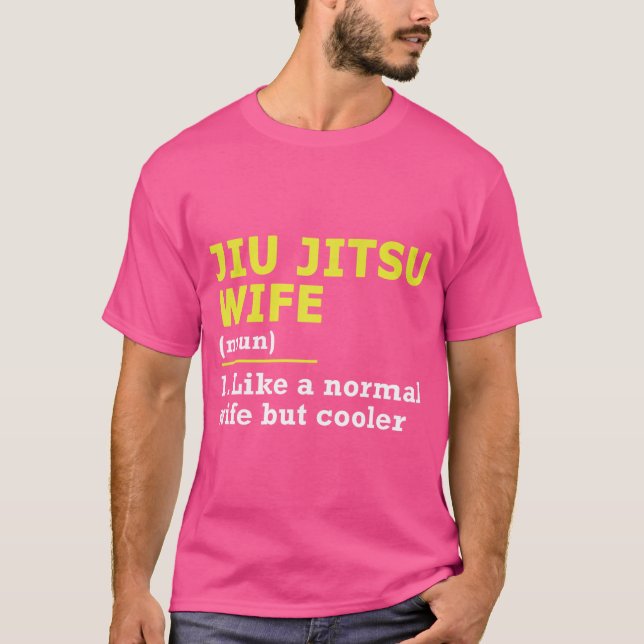 Camiseta Definición de esposa de Jiu Jitsu (Anverso)