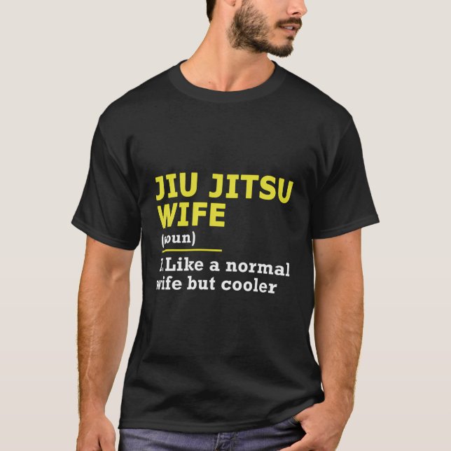 Camiseta Definición de esposa de Jiu Jitsu (Anverso)