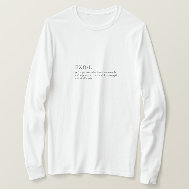 Camiseta Definición de EXO-L (Anverso del diseño)
