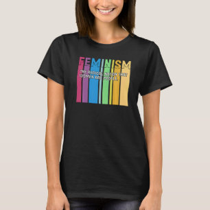 Camiseta Definición de feminismo Mujeres retro fuertes e ig