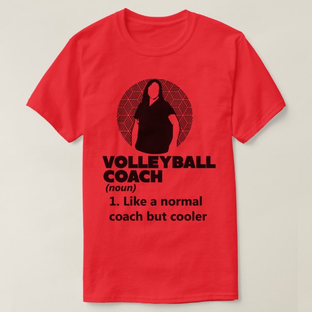 Camiseta Definición de formador de voleibol (Diseño del anverso)