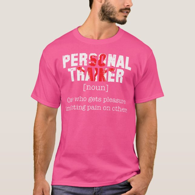 Camiseta Definición de formador personal Formación Funny Fi (Anverso)