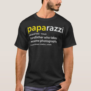 Camiseta Definición de Fotógrafo Abuelo para Hombres PAPAra