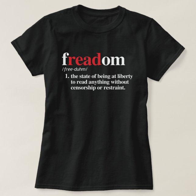 Camiseta definición de freadom (Diseño del anverso)