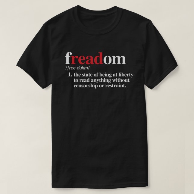 Camiseta definición de freadom (Diseño del anverso)