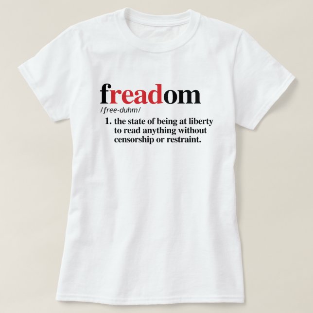 Camiseta definición de freadom (Diseño del anverso)