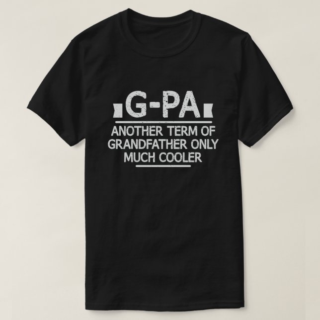 Camiseta Definición de G-pa Divertido significa regalo de a (Diseño del anverso)