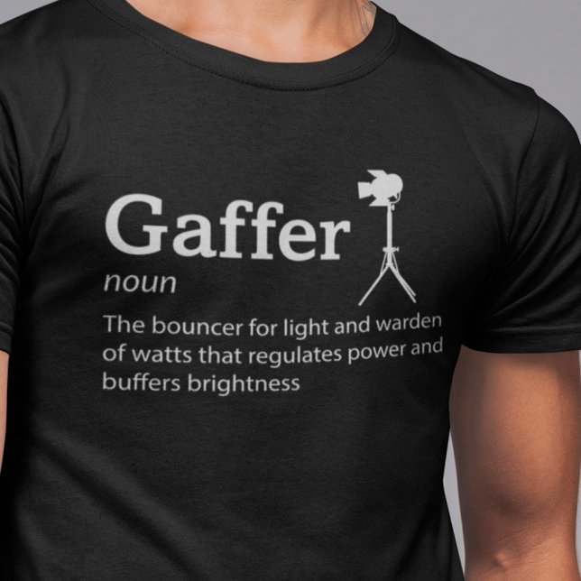 Camiseta Definición de Gaffer Modo Oscuro - Cine Crew (Subido por el creador)