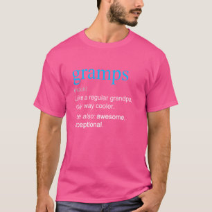 Camiseta Definición de Gramps Sustantivo Como un abuelo per