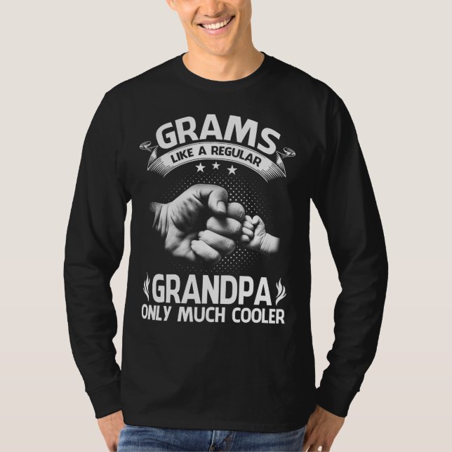 Camiseta Definición De GrAmS Como El Abuelo Regular Sólo Má (Anverso)