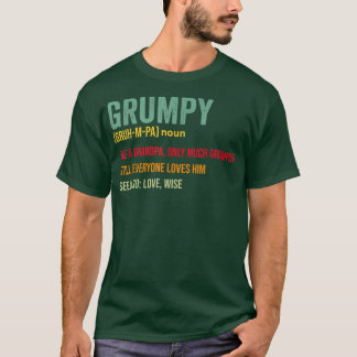Camiseta Definición de grumpa masculina como un abuelo norm