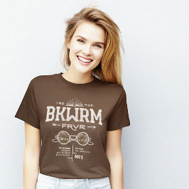 Camiseta Definición de gusano de biblioteca BKWRM Brown