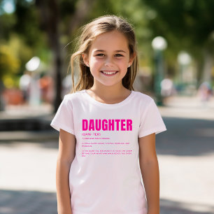 Camiseta Definición de hija divertida y sincera