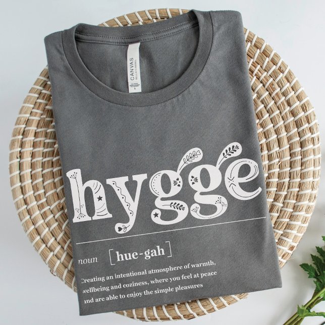 Camiseta Definición de hipoglucemia Floral nórdica Inspirad (Hygge Definition Cozy Danish Scandinavian comfort inspirational meaning t-shirt gift  asphalt gray)