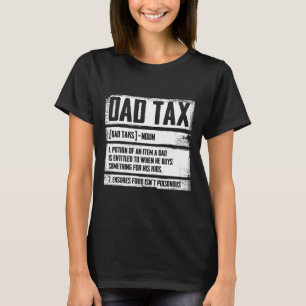 Camiseta Definición de impuestos de papá Día del padre para