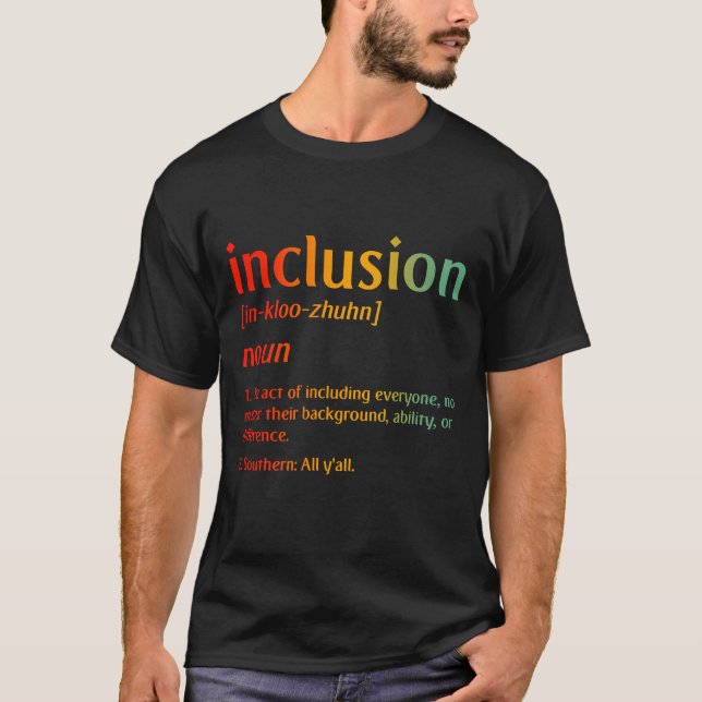 Camiseta Definición de inclusión Estilo Sur (Anverso)