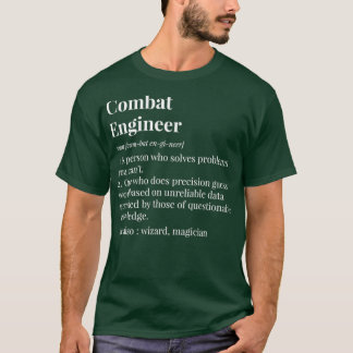Camiseta Definición de ingeniero de combate