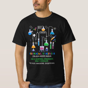 Camiseta Definición De Ingeniero Químico Como Un Ingeniero
