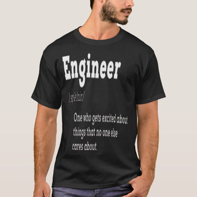 Camiseta Definición de ingeniero Soy Ingeniero (Anverso)