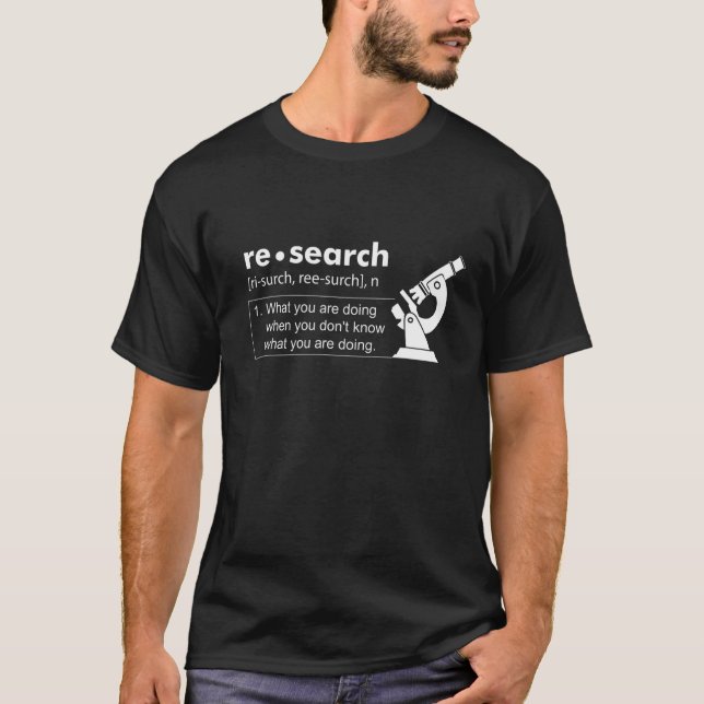 Camiseta Definición De Investigación Biológica Científico N (Anverso)