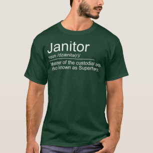 Camiseta Definición de Janitor Mejores Funciones Judiciale