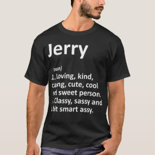 Camiseta Definición de JERRY Nombre Personalizado Diferenc