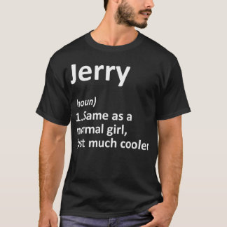 Camiseta Definición de JERRY Nombre Personalizado Funny Cum