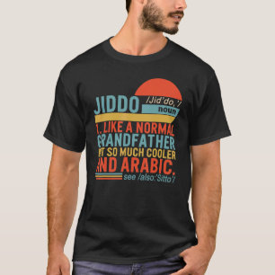 Camiseta Definición de Jiddo Noun Abuelo Árabe Padres D