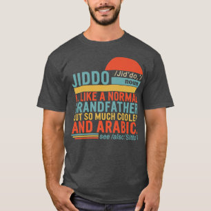 Camiseta Definición de Jiddo Noun Abuelo Árabe Padres D