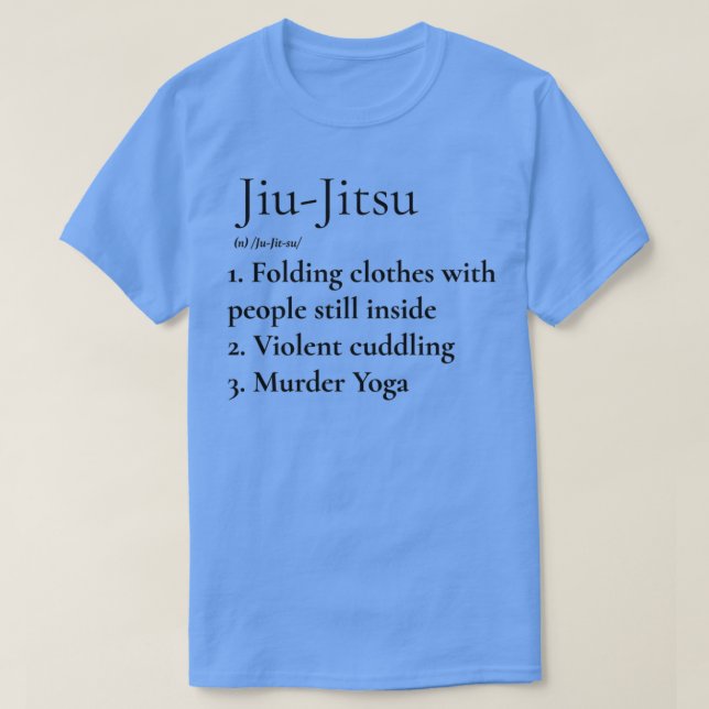 Camiseta Definición de JiuJitsu 1 (Diseño del anverso)