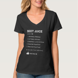 Camiseta Definición de jugo de remolacha significa divertid