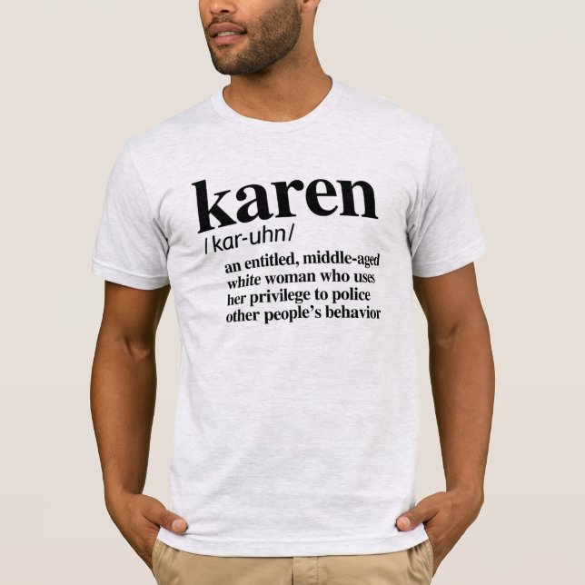 CAMISETA DEFINICIÓN DE KAREN (Anverso)