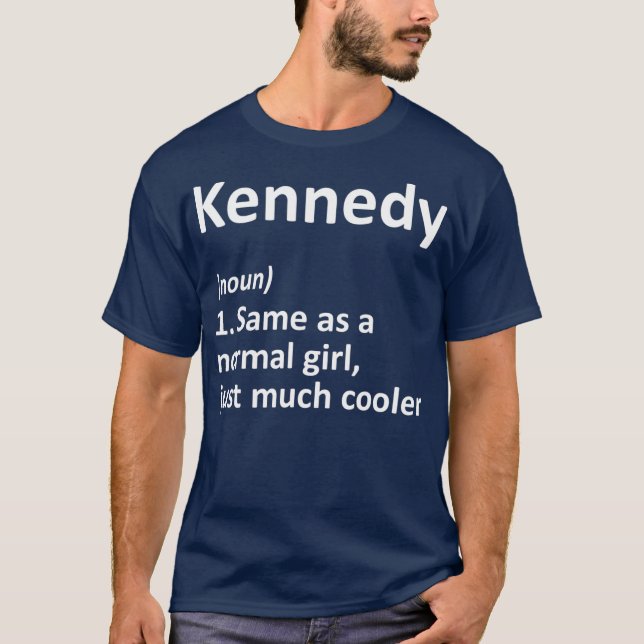 Camiseta Definición de KENNEDY Nombre Personalizado Diferen (Anverso)