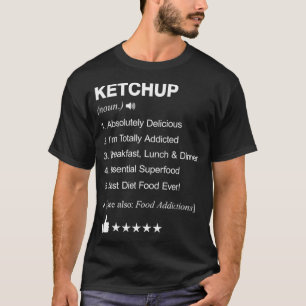 Camiseta Definición de Ketchup Significado Festival de mú