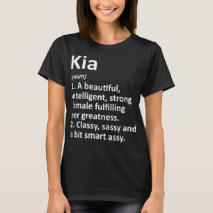 Camiseta Definición de KIA Navidades divertidos personaliza