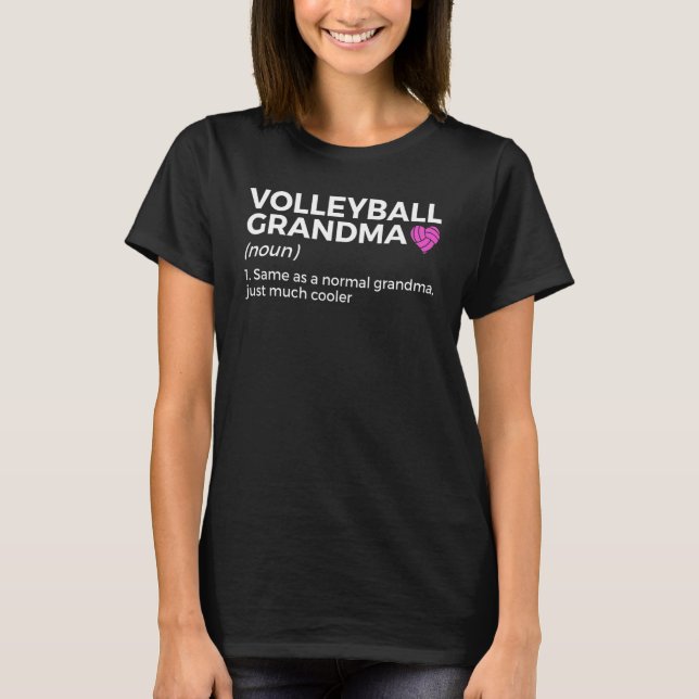 Camiseta Definición de la abuela del voleibol (Anverso)