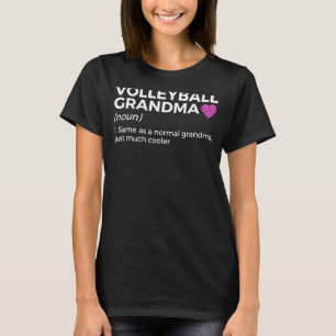 Camiseta Definición de la abuela del voleibol