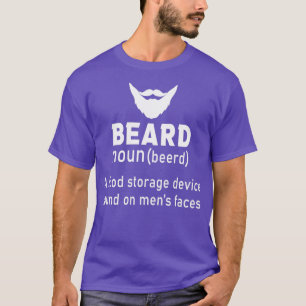 Camiseta Definición de la barba un dispositivo de almacenam
