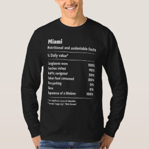 Camiseta definición de la Ciudad hechos innegables de Miami