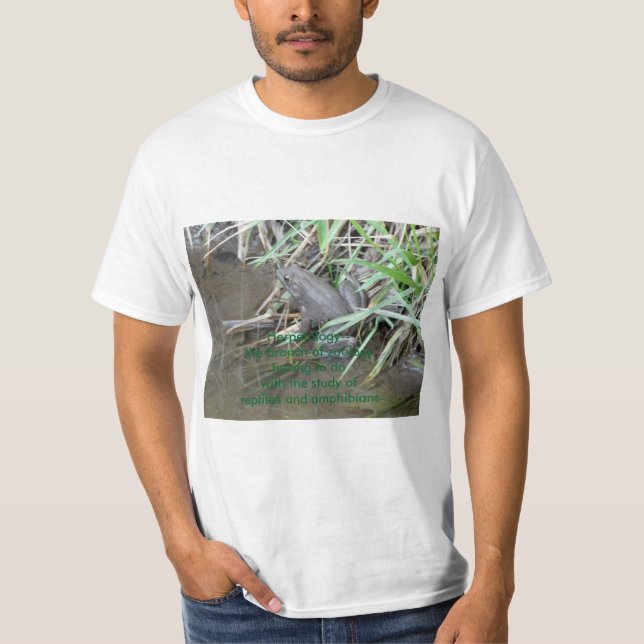 Camiseta Definición de la herpetología, rana (Anverso)