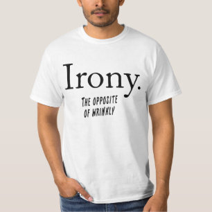 Camiseta Definición de la ironía