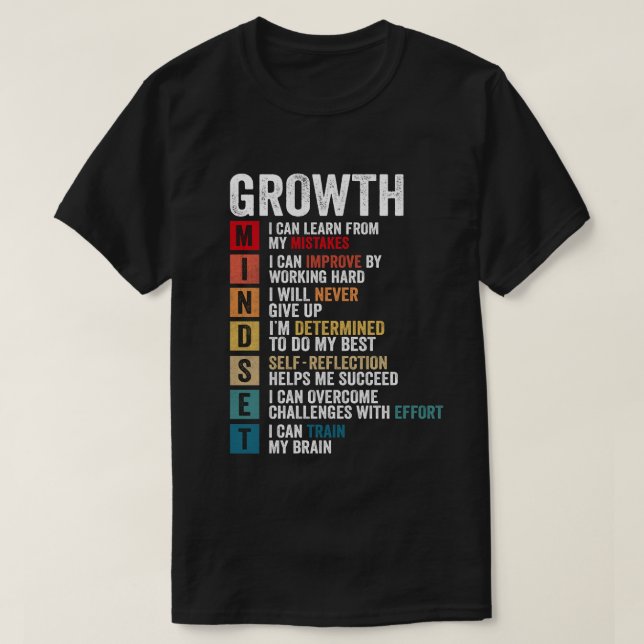 Camiseta Definición De La Mentalidad Del Crecimiento - Coti (Diseño del anverso)
