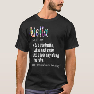 Camiseta Definición de la mujer Día de la madre y abuelo de