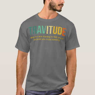 Camiseta definición de la viajera notrifobia itinerante
