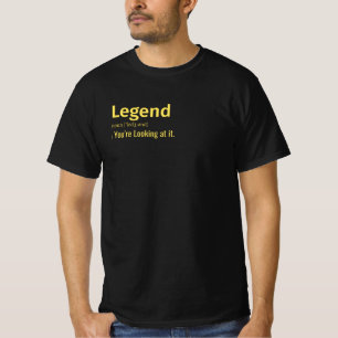 Camiseta Definición de leyenda que estás mirando.