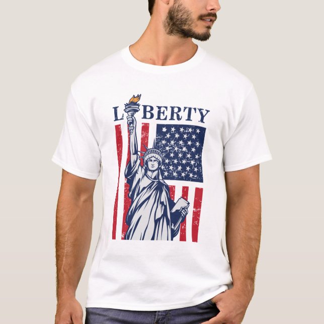 Camiseta Definición De Libertad - 4 De Julio (Anverso)