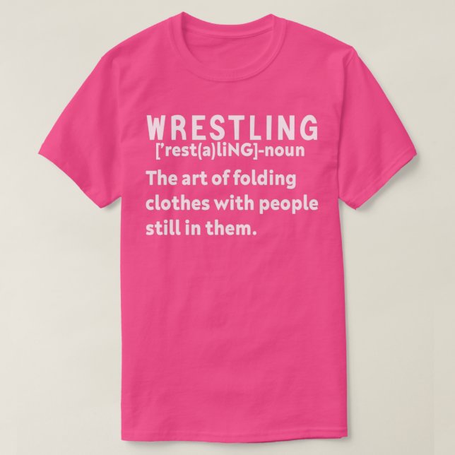 Camiseta Definición de lucha libre (Diseño del anverso)
