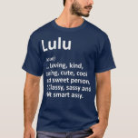 Camiseta Definición de LULU Nombre Personalizado Funny Cump<br><div class="desc">Definición de LULU Nombre Personalizado Cumpleaños Gracioso . Consulta nuestra selección de camisetas de cumpleaños para lo mejor en piezas únicas o personalizados hechas a mano de nuestras tiendas.</div>